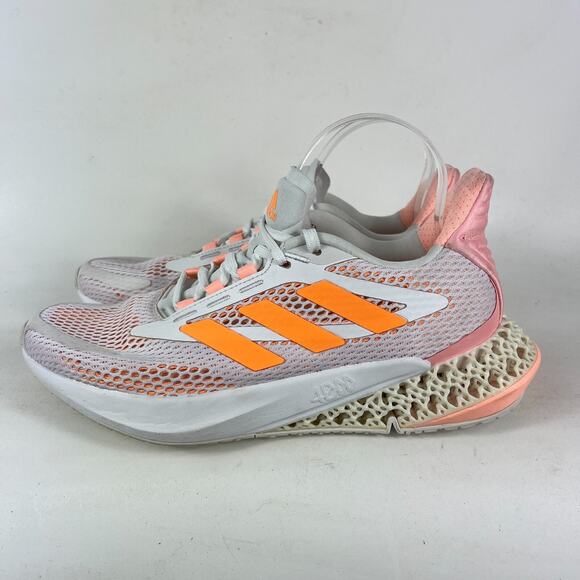 adidas 4DFWD Pulse GX2984 Sneakers Women's 9 White Flash Orange Running Shoes - Picture 5 of 12